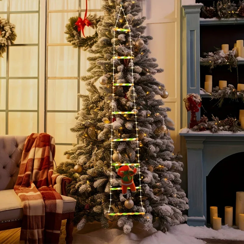 Santa Climbing LED String Lights
