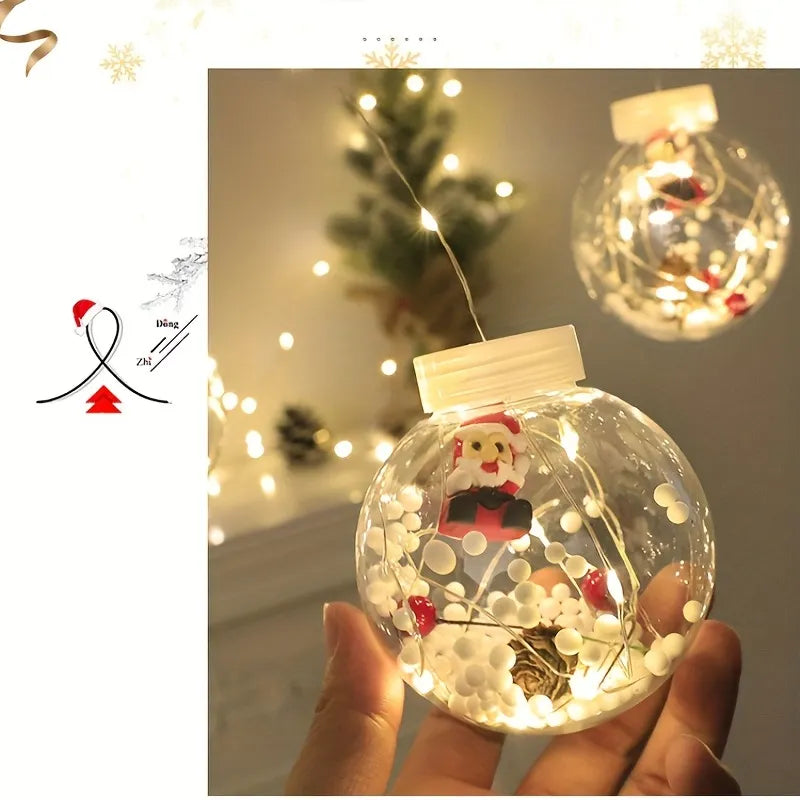 LED Wish Ball & Snowman Hanging Light