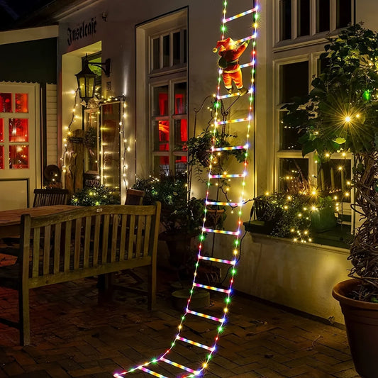 Santa Climbing LED String Lights